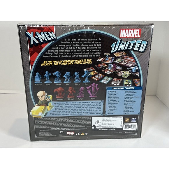 X-Men, Marvel United Board Game with Cards Collectible Hero Villain Figurines - Picture 3 of 12